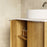 Milano Flow Flat 750mm Wall Hung Vanity Natural Oak - Ideal Bathroom CentreFLO750OAKFLO750D3