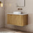 Milano Flow Flat 900mm Wall Hung Vanity Natural Oak - Ideal Bathroom CentreFLO900OAKFLO900D3