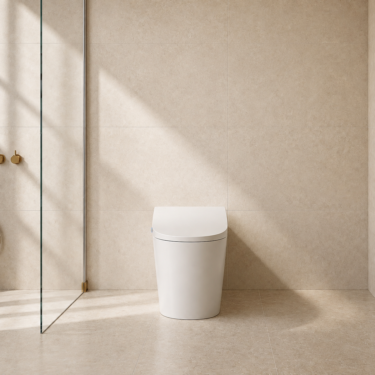 Milano Flow Integrated Smart Toilet, Gloss White ｜ Ideal Bathroom Centre