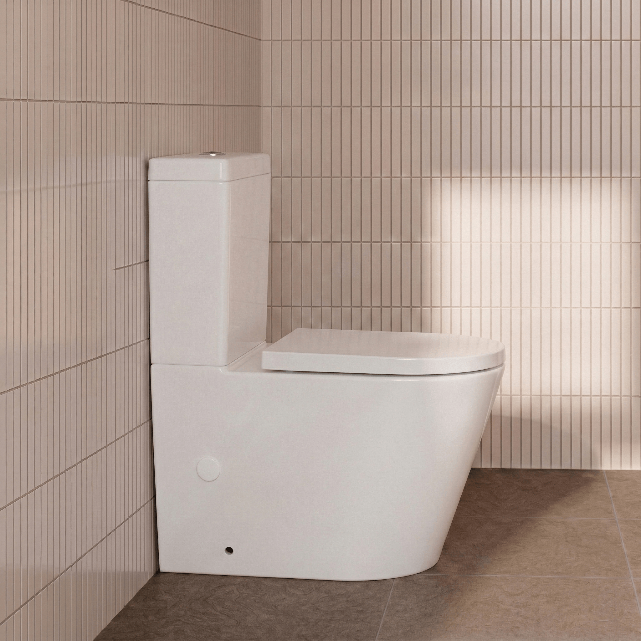 Milano Flow Short Projection Back to Wall Tornado Rimless Toilet Suite