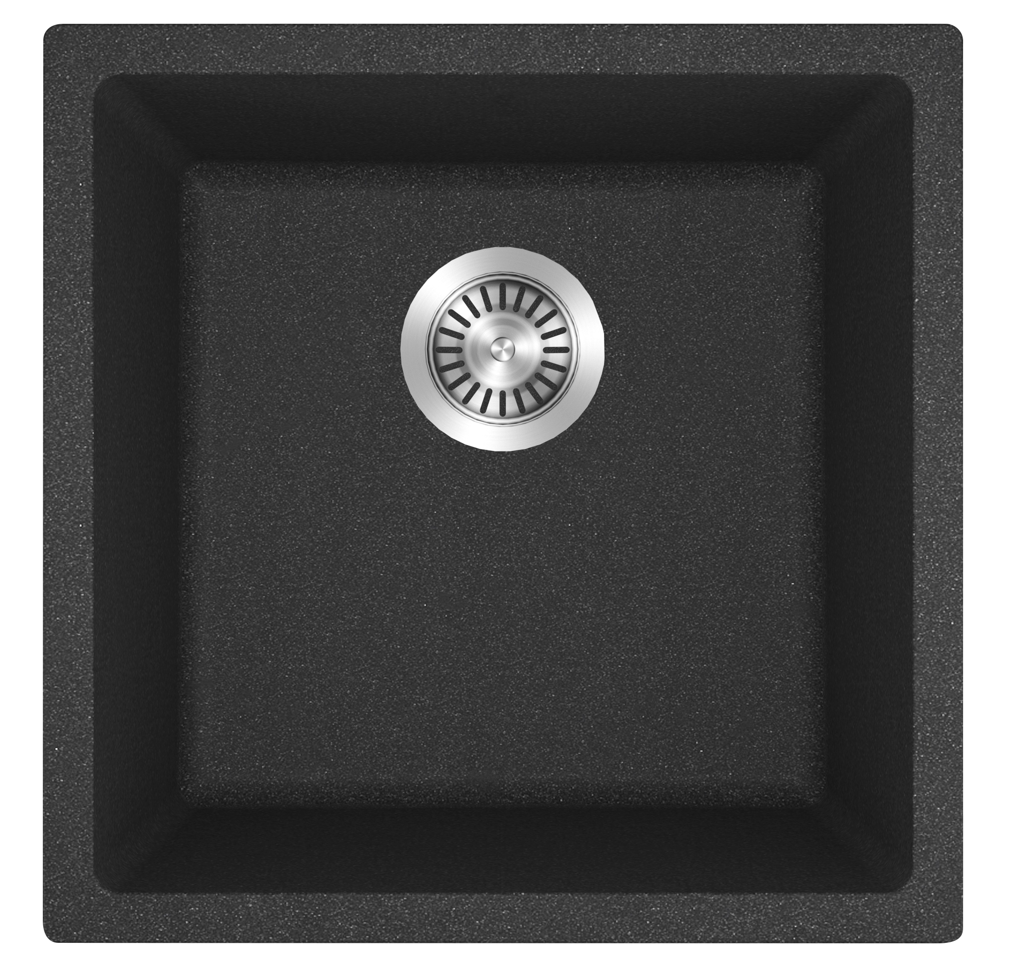 Milano Granite 450mm Sink Single Bowl Sink Black