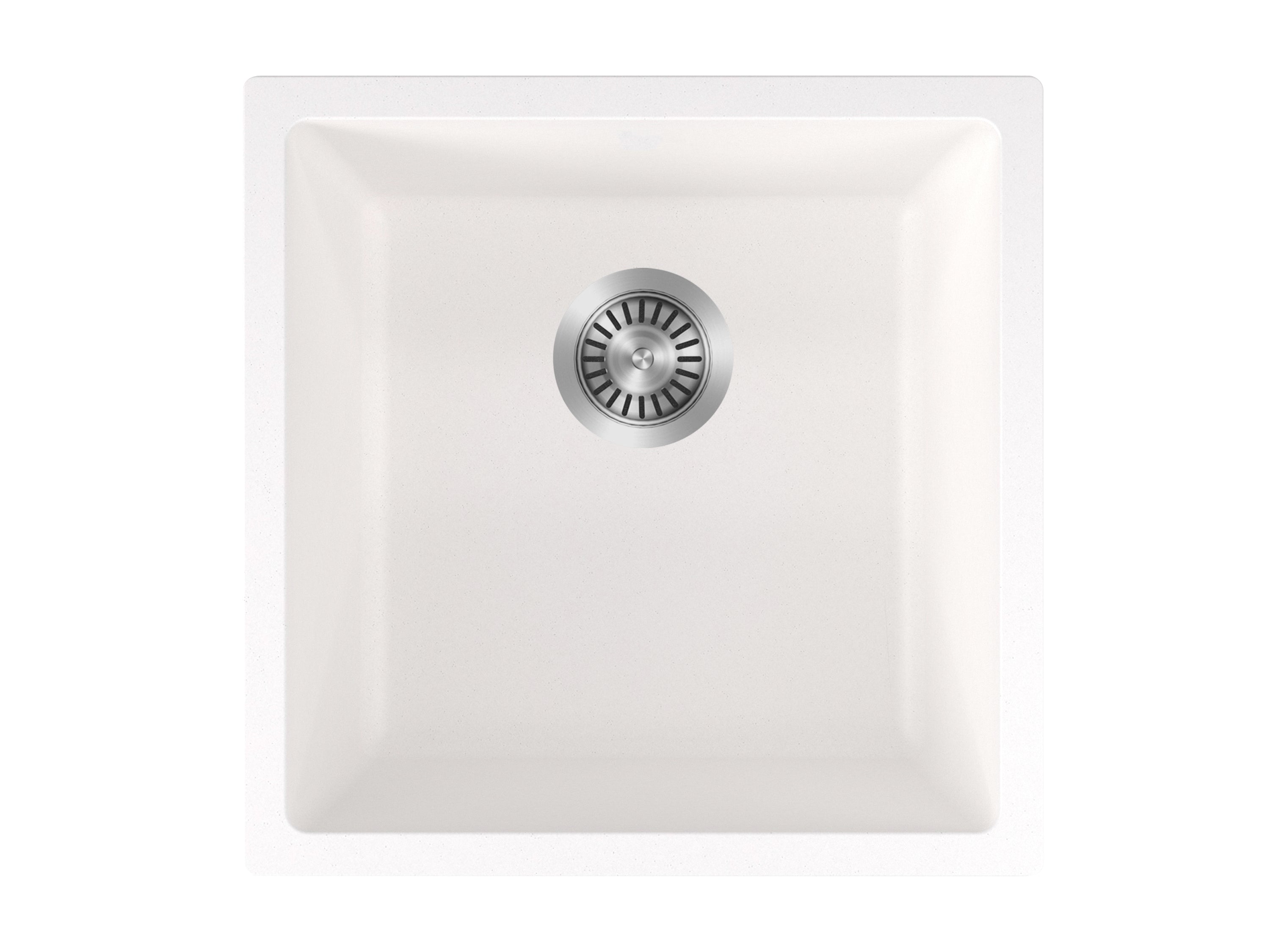 Milano Granite 450mm Sink Single Bowl Sink White