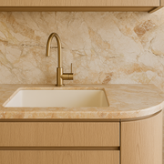 Milano Granite 550x450mm Single Bowl Sink, Matte  White