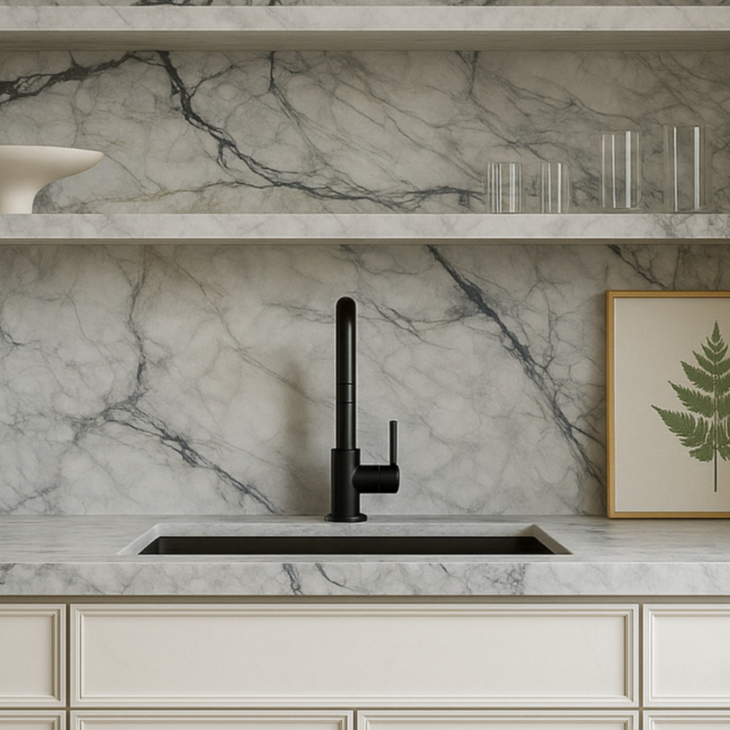 Milano Granite 750mm Single Bowl  Black Sink