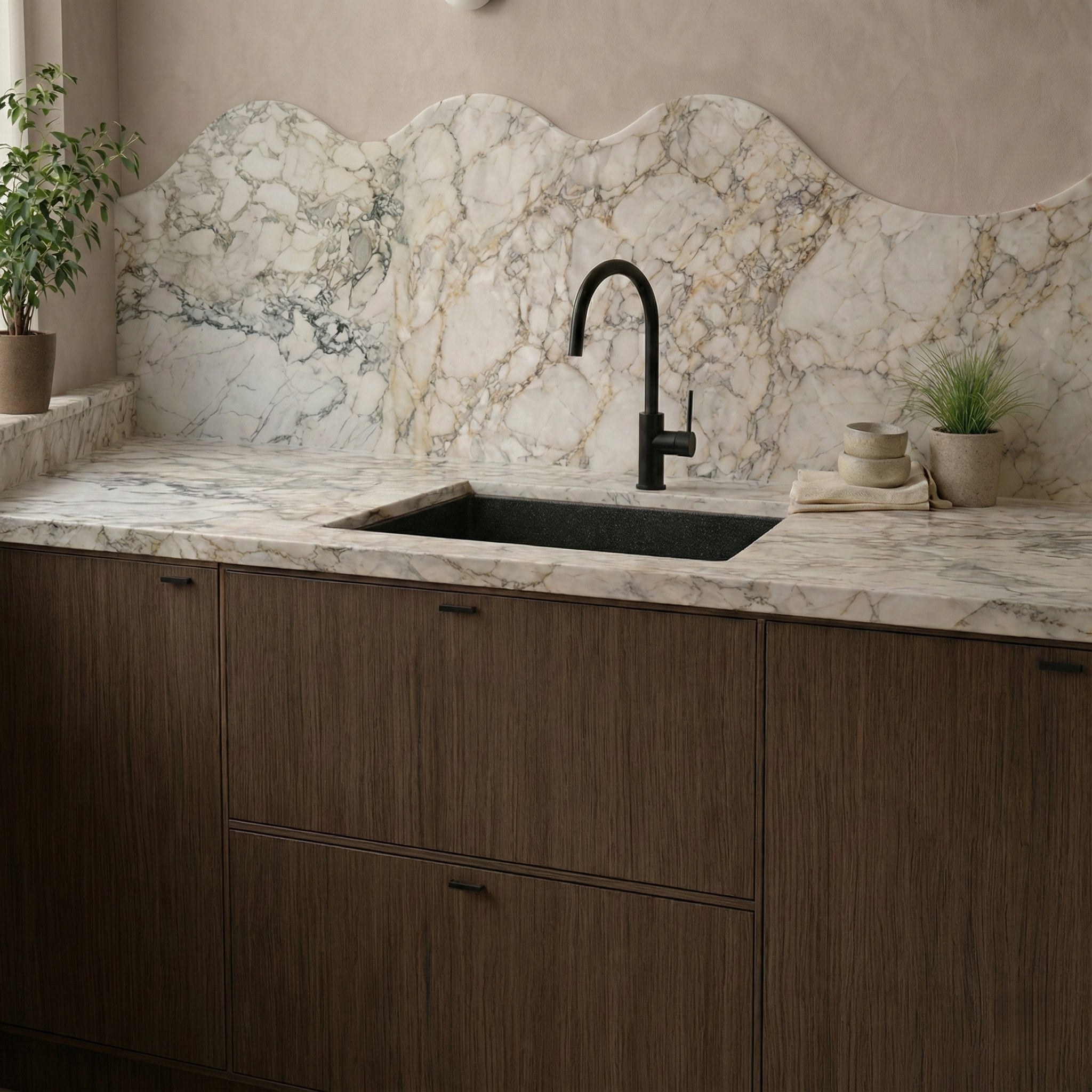 Milano Granite 650mm Sink Single Bowl Sink, Matte  Black