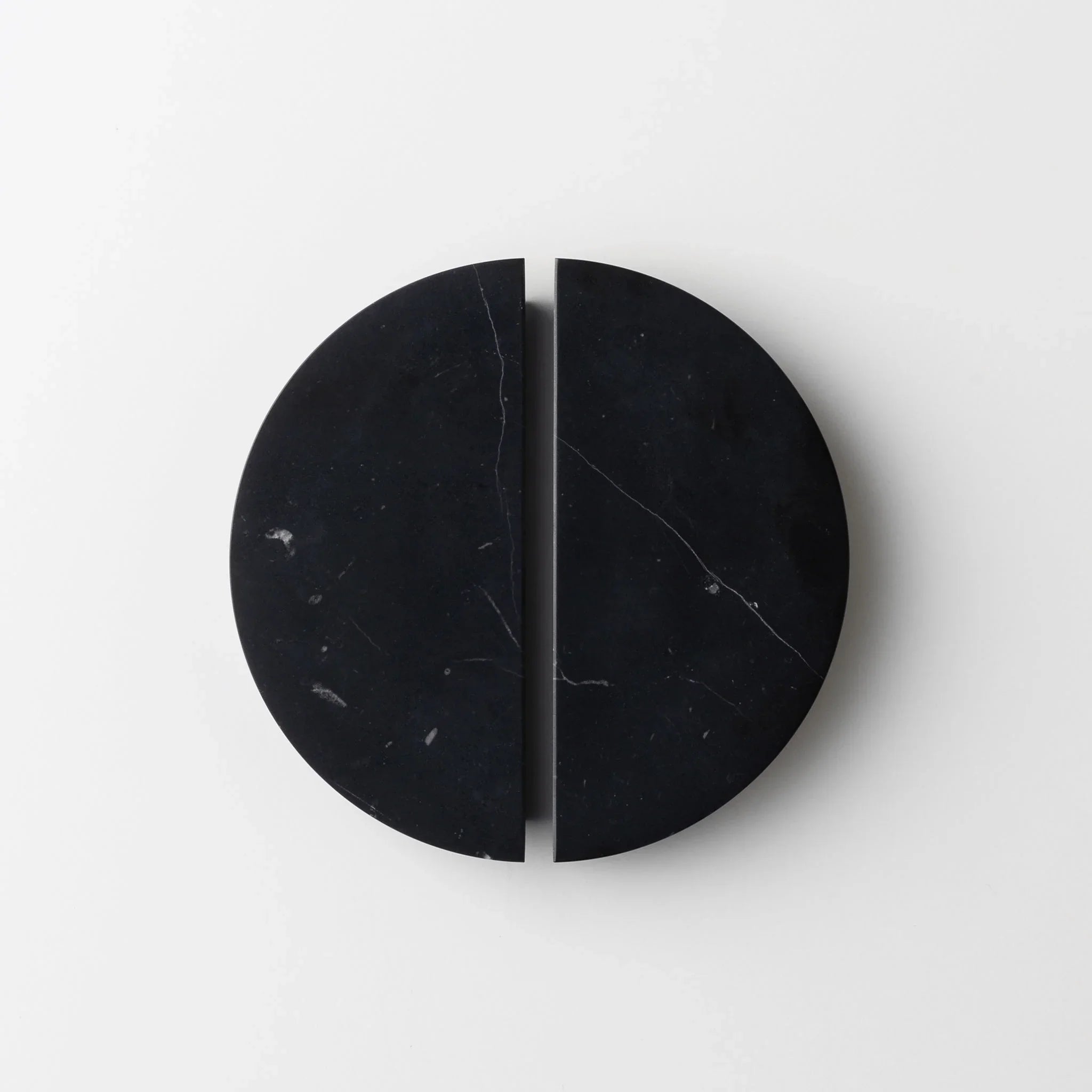 Milano Moon 160mm Pull Handle Black Marble - Ideal Bathroom CentreCH - MAR160BL