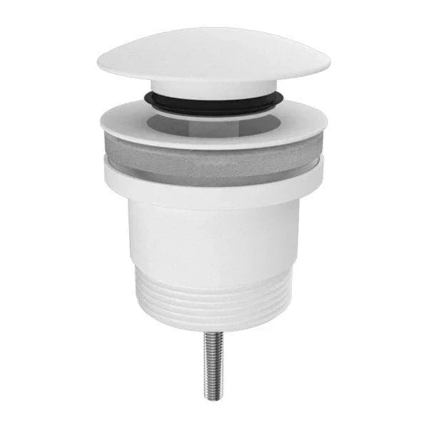 Milano Mushroom Universal Pop - Up Waste - Matte White - Ideal Bathroom CentreWASUNI - MW
