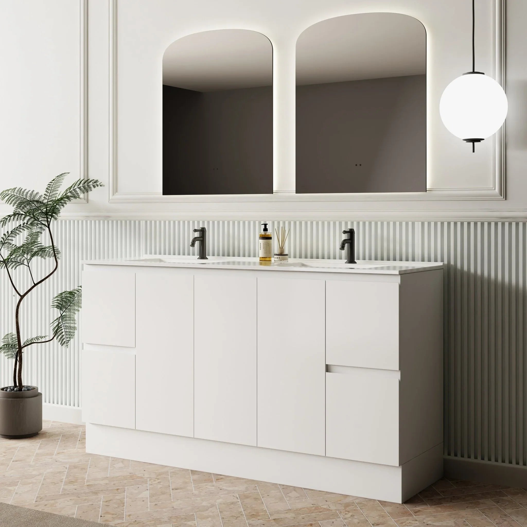 Milano NEW Elegant 1500mm Freestanding Vanity - Ideal Bathroom CentreEL - 1500