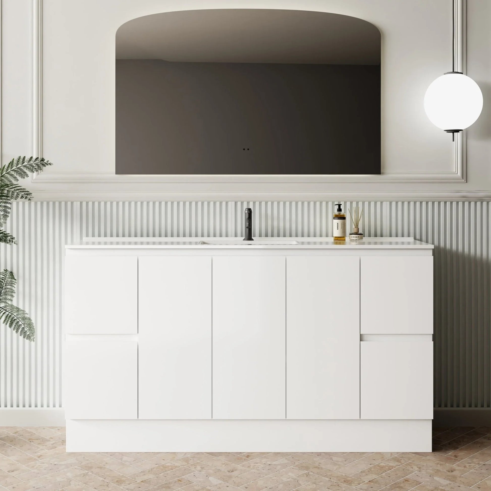 Milano NEW Elegant 1500mm Freestanding Vanity - Ideal Bathroom CentreEL - 1500