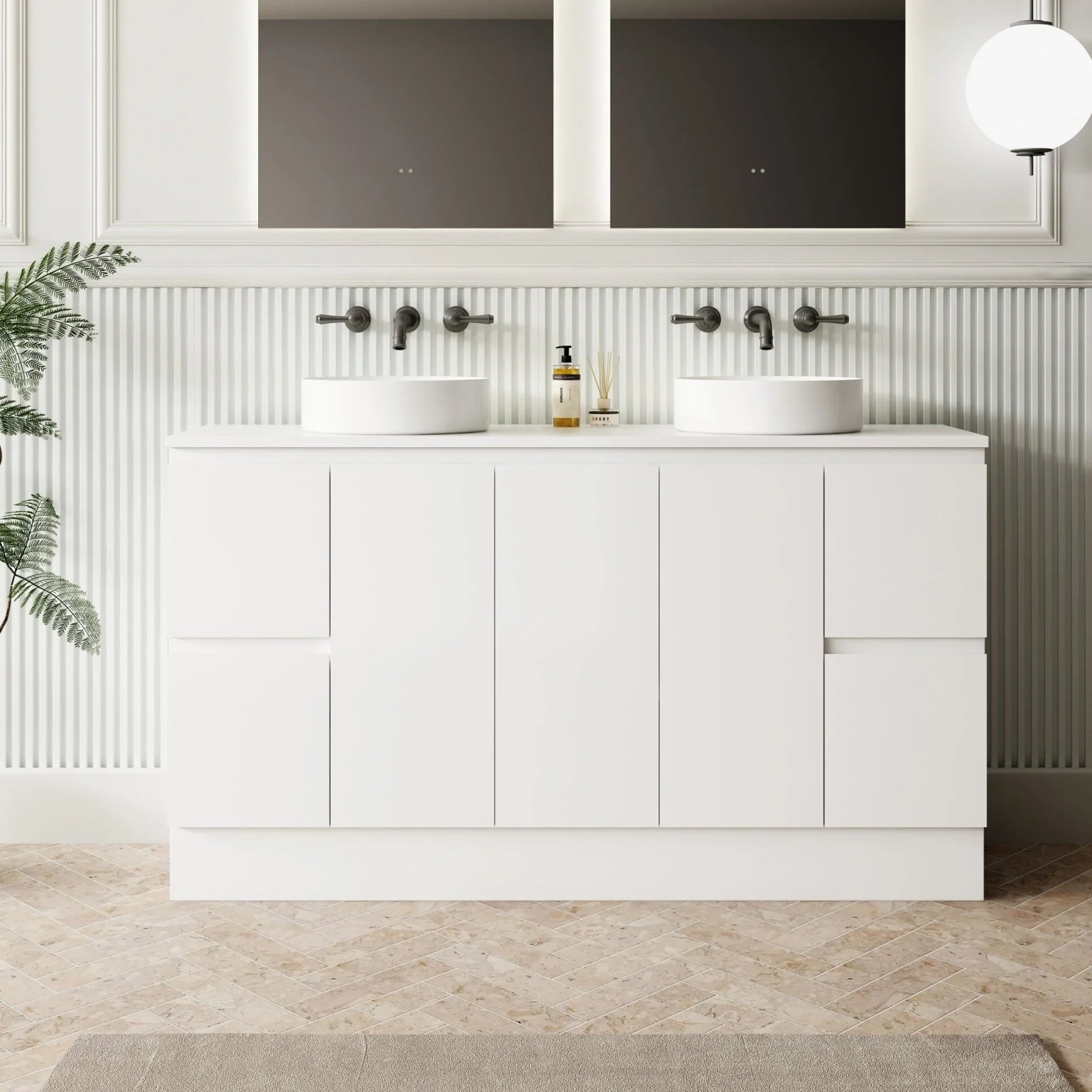 Milano NEW Elegant 1500mm Freestanding Vanity - Ideal Bathroom CentreEL - 1500