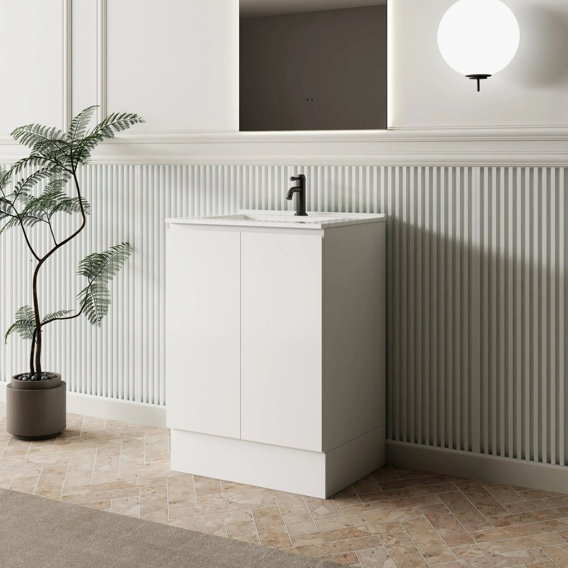 MILANO New Elegant 600mm Freestanding Vanity - Ideal Bathroom CentreEL - 600