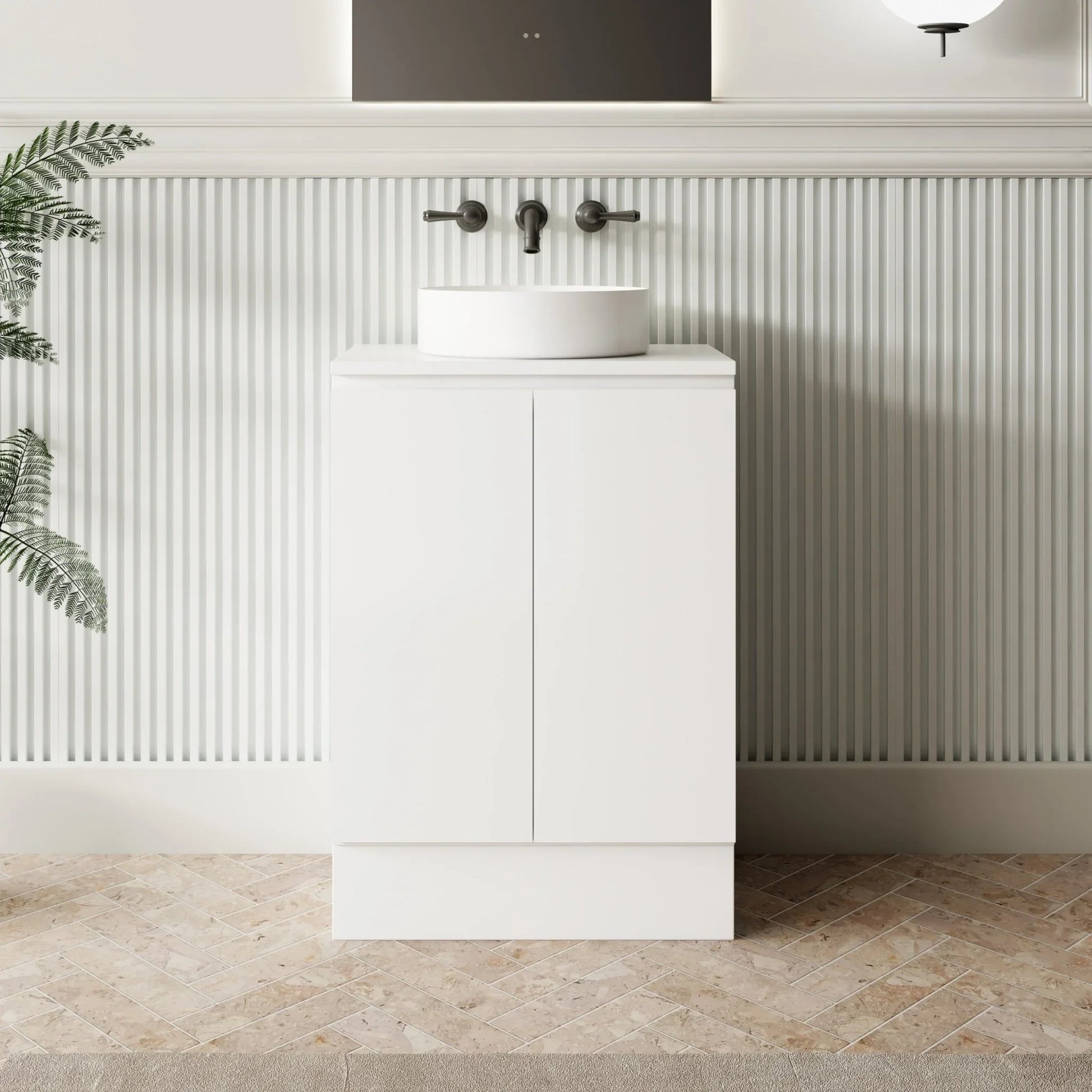 MILANO New Elegant 600mm Freestanding Vanity - Ideal Bathroom CentreEL - 600