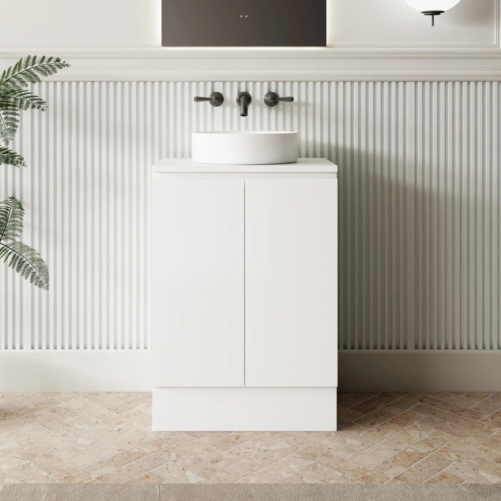 MILANO New Elegant 600mm Freestanding Vanity - Ideal Bathroom CentreEL - 600