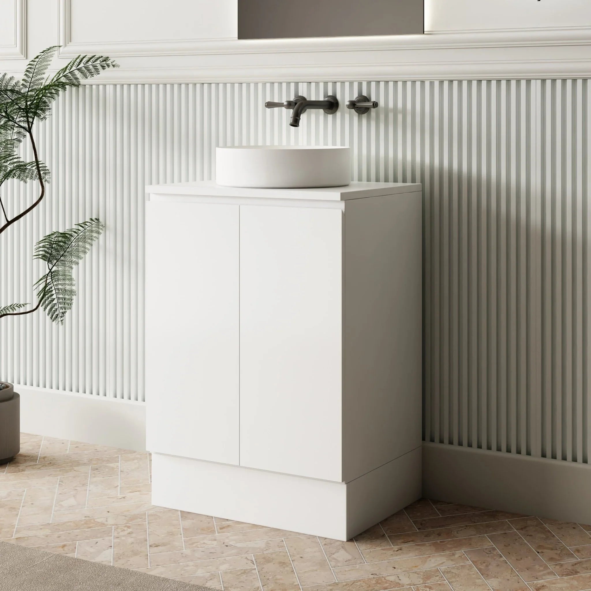 MILANO New Elegant 600mm Freestanding Vanity - Ideal Bathroom CentreEL - 600