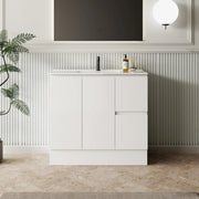 MILANO New Elegant 900mm Freestanding Vanity - Ideal Bathroom CentreEL - 900RHRight Hand Drawer