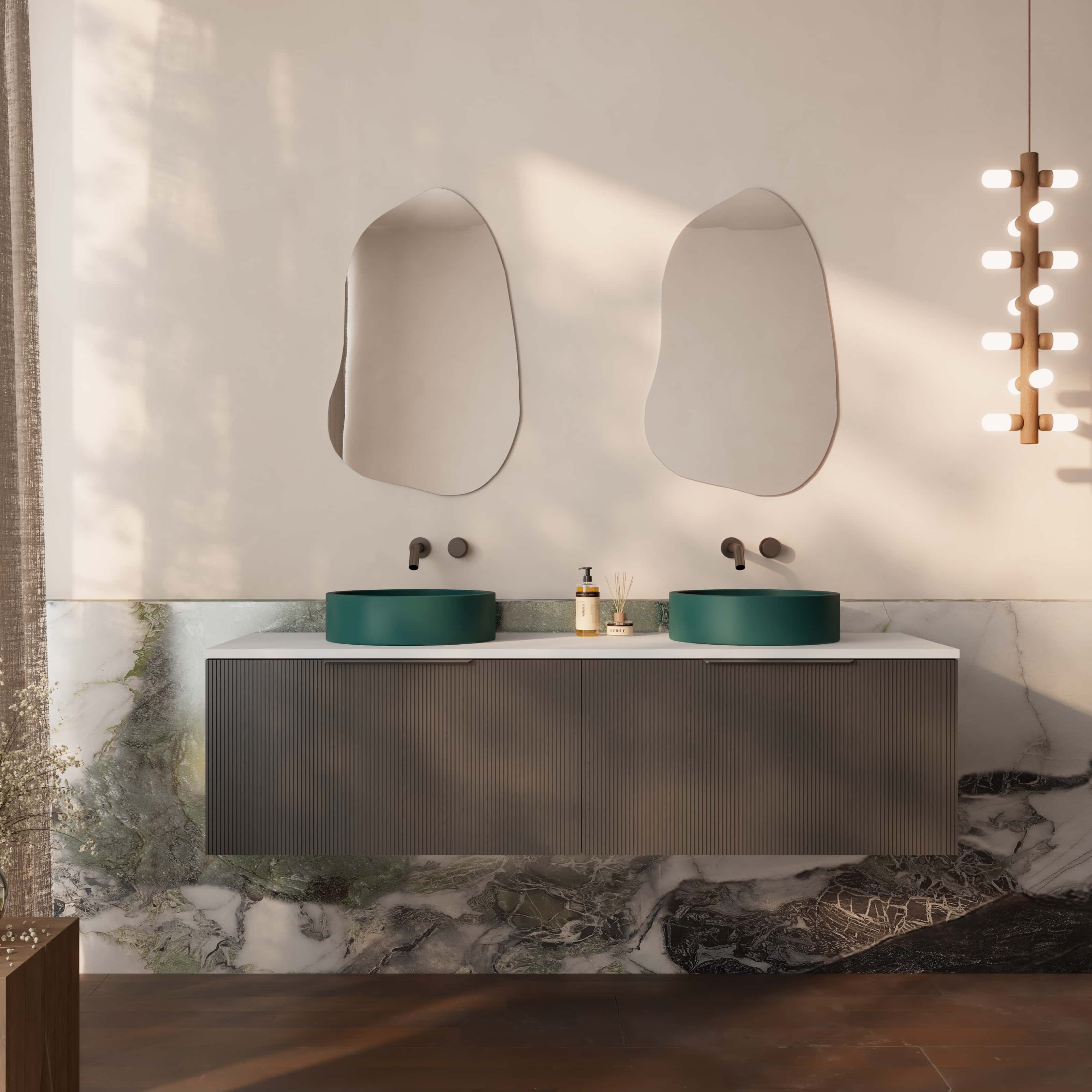 Milano Organic 500mx800mm Frameless Polished Edge Mirror