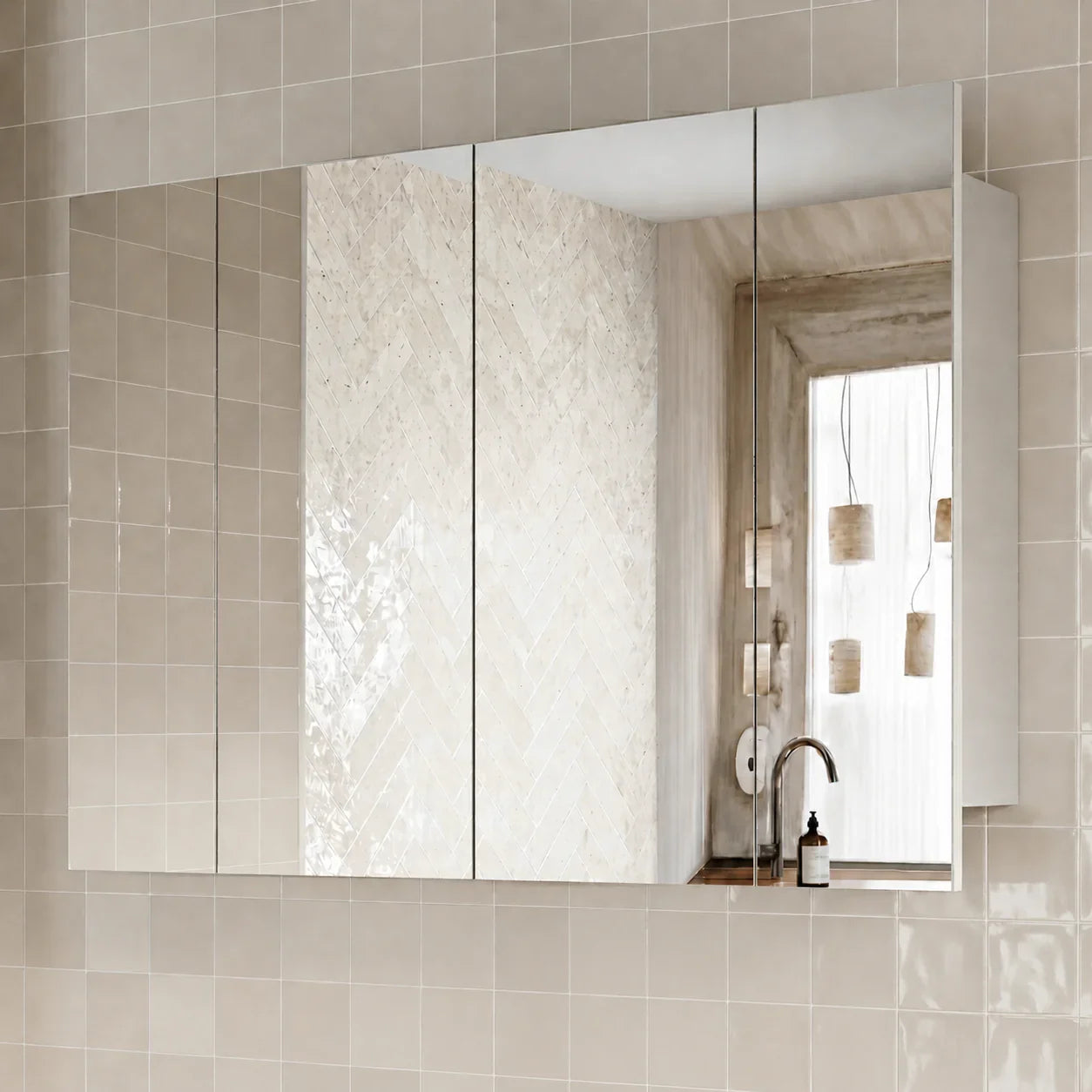 Milano Pencil Edge Shaving Cabinet