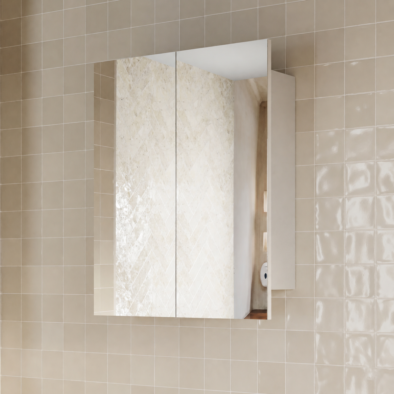 Milano Pencil Edge Shaving Cabinet