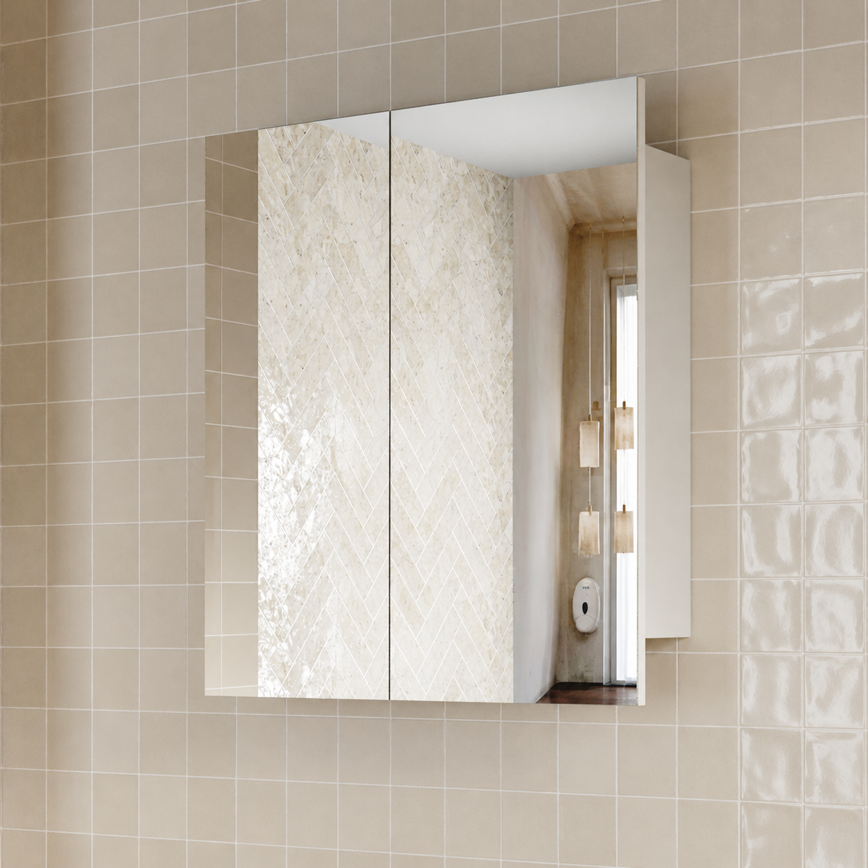 Milano Pencil Edge Shaving Cabinet