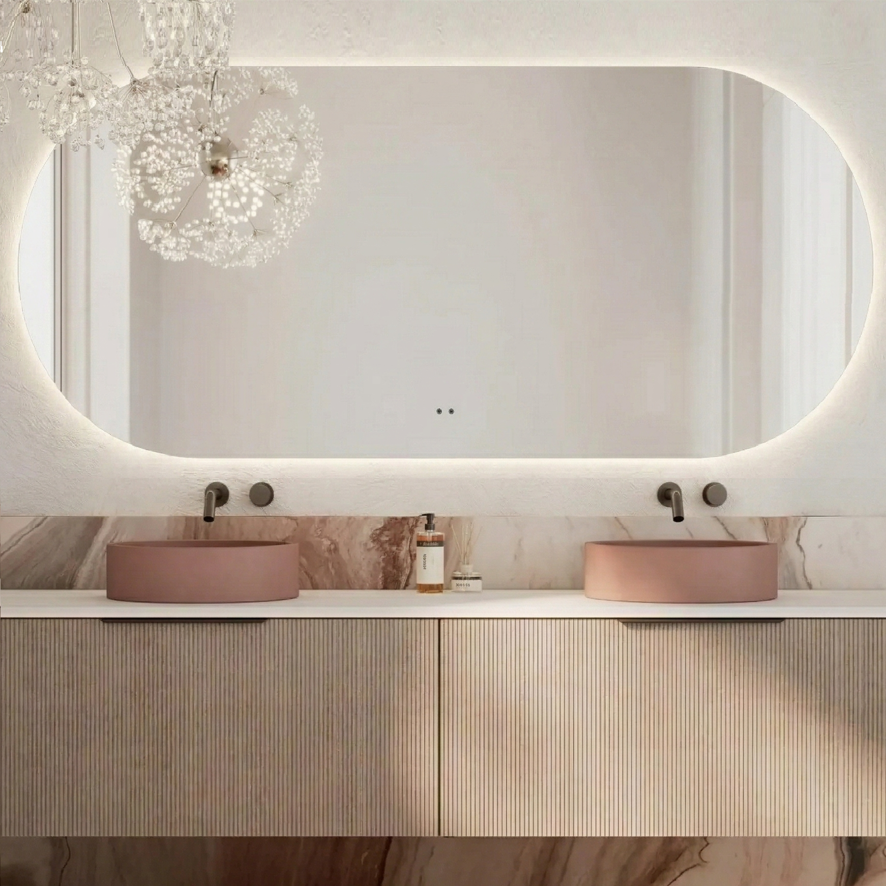 Milano Pill 1800x900mm Frameless LED Mirror