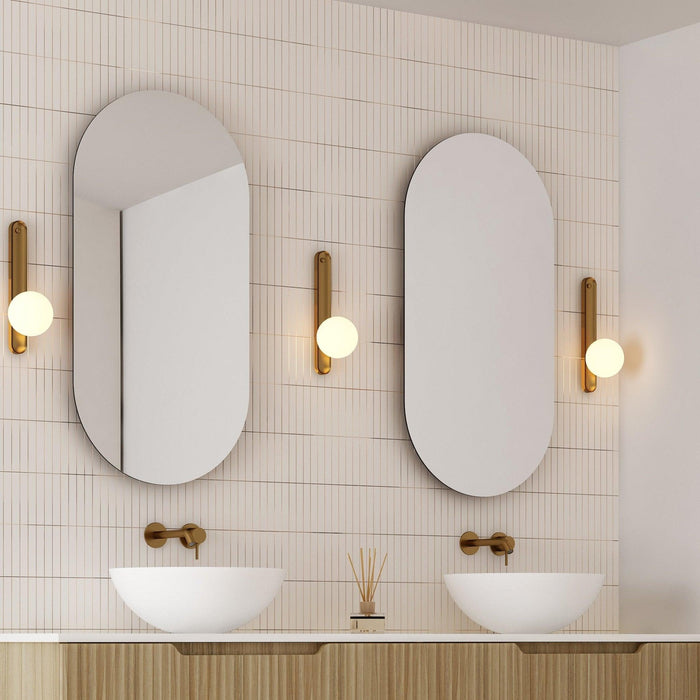 Milano Pill 450x900mm Frameless Polished Edge Mirror - Ideal Bathroom CentrePI4590P