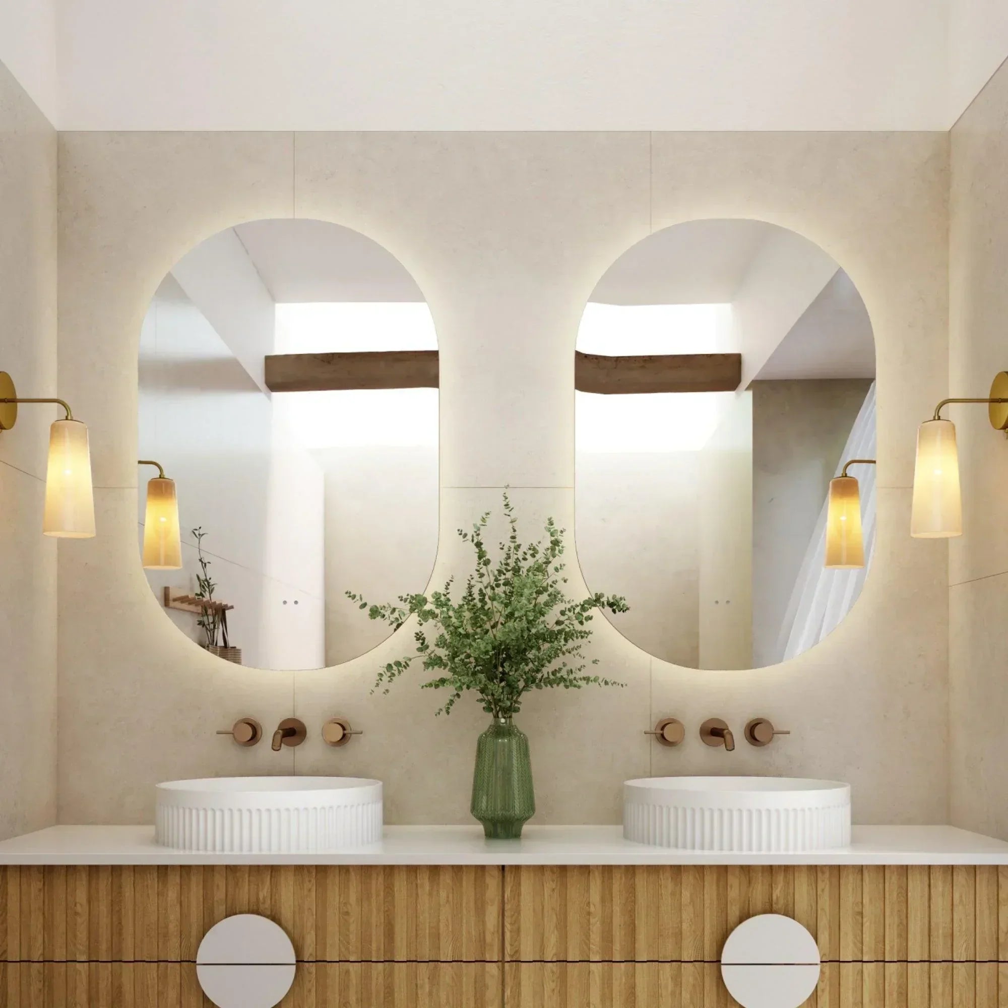 Milano Pill 600x900mm Frameless LED Mirror – Ideal Bathroom Centre