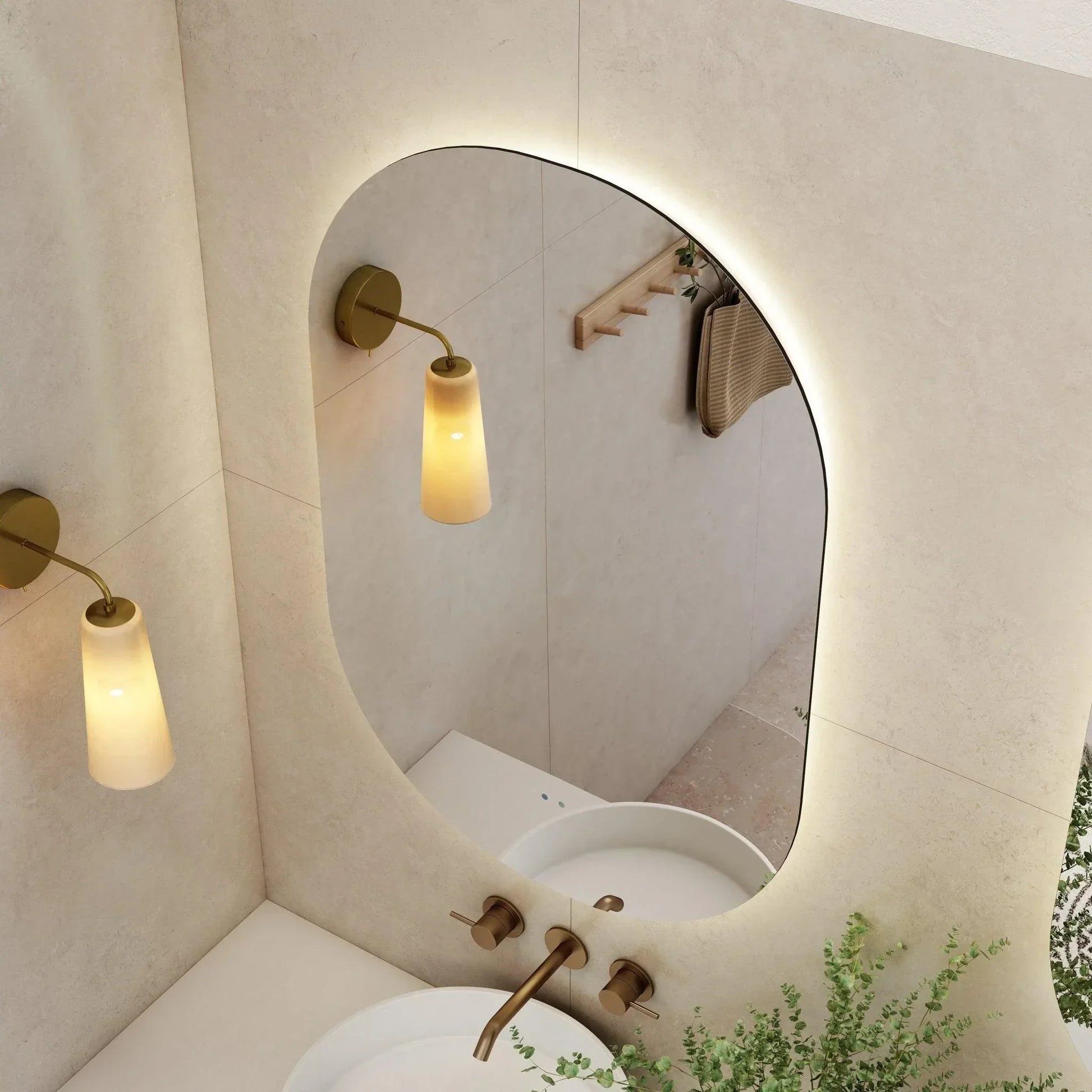 Milano Pill 600x900mm Frameless LED Mirror - Ideal Bathroom CentrePI6090LED