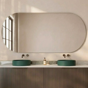 Milano Pill 1800x900mm Frameless Polished Edge Mirror
