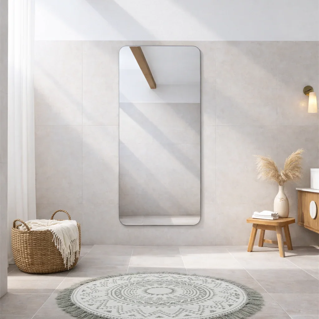 Milano Rectangular 1800x900mm Frameless Polished Edge Mirror