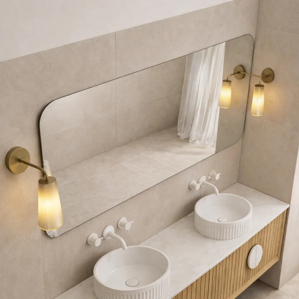Milano Rectangular 1800x900mm Frameless Polished Edge Mirror