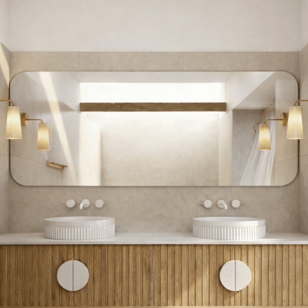 Milano Rectangular 1800x900mm Frameless Polished Edge Mirror