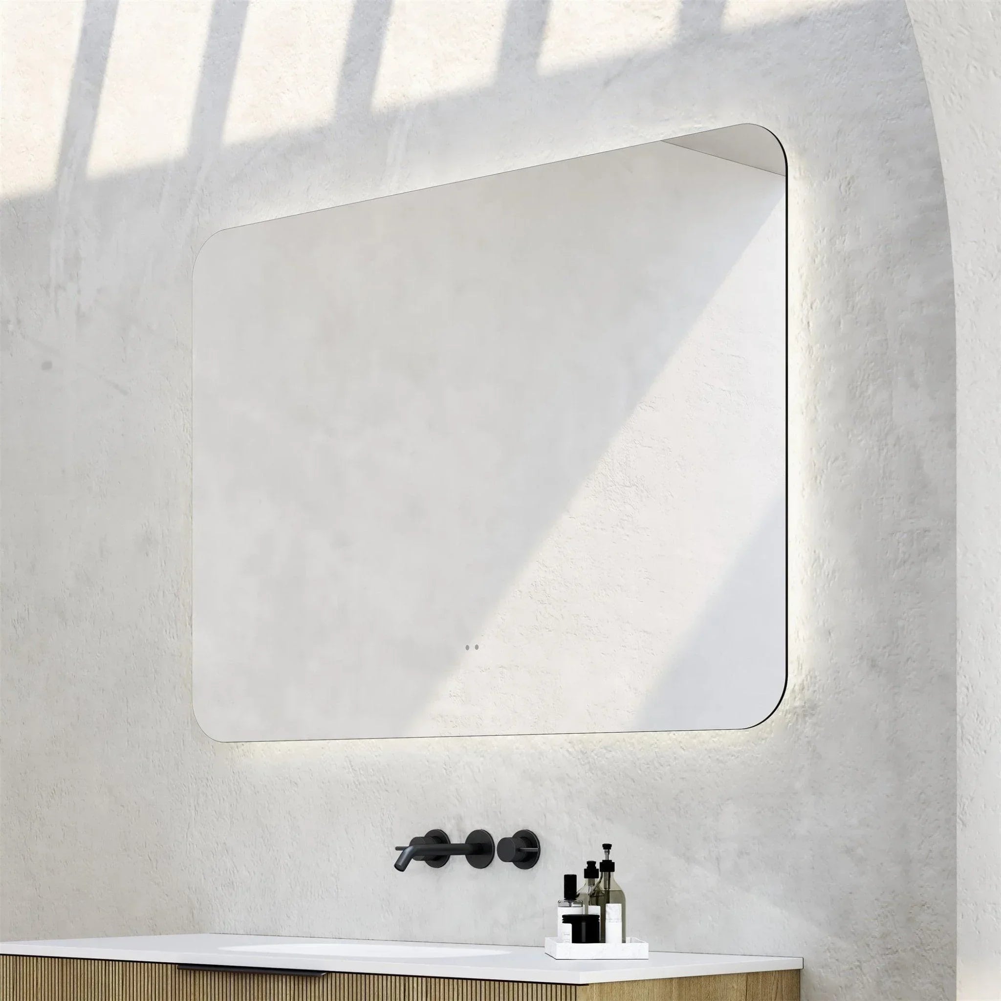 Milano Rectangular 1200x900mm Frameless LED Mirror - Ideal Bathroom CentreRE1290LED