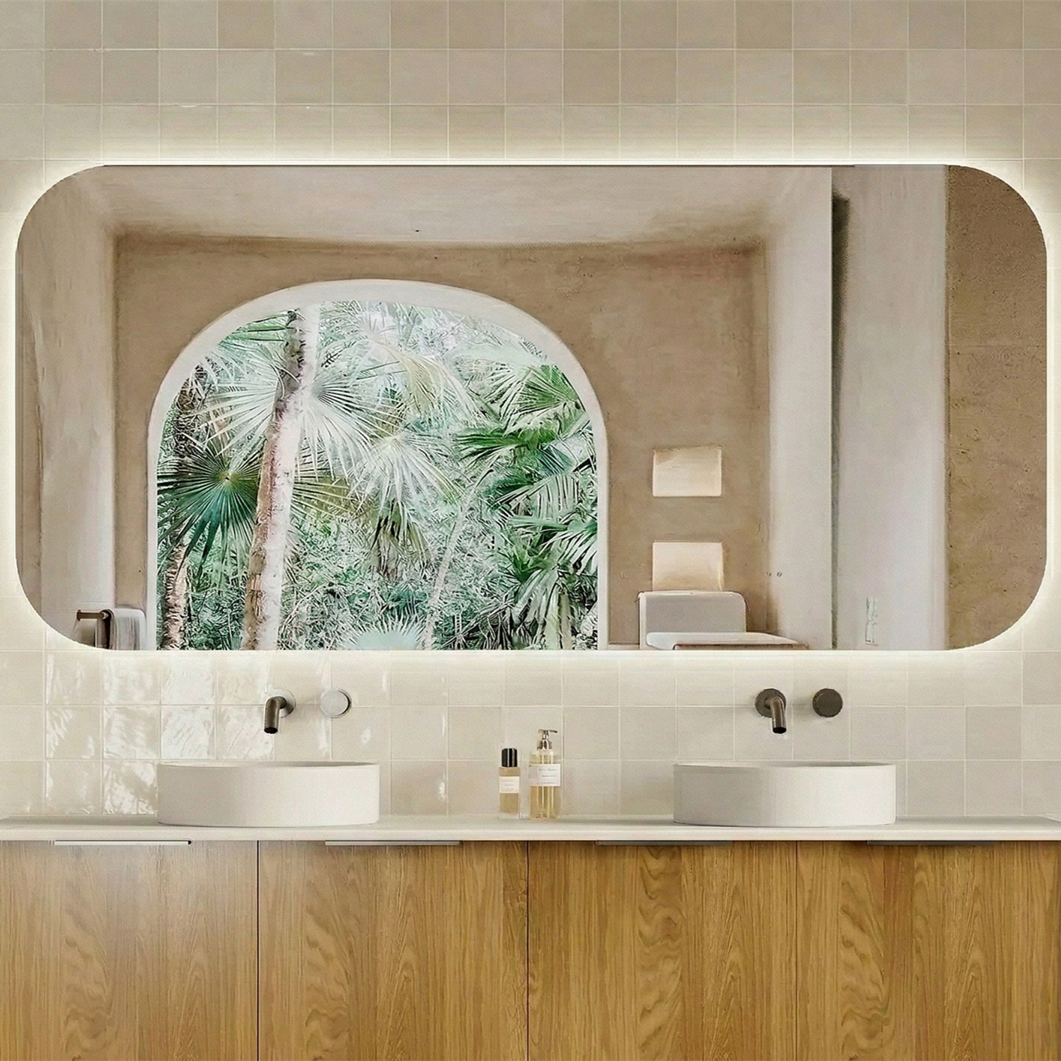 Milano Rectangular 1800x900mm Frameless LED Mirror