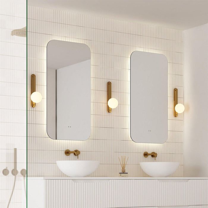 Milano Rectangular 450x900mm Frameless LED Mirror - Ideal Bathroom CentreRE9045LED