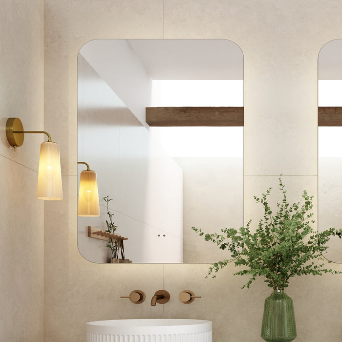 Milano Rectangular 750x900mm Frameless LED Mirror - Ideal Bathroom CentreRE7590LED