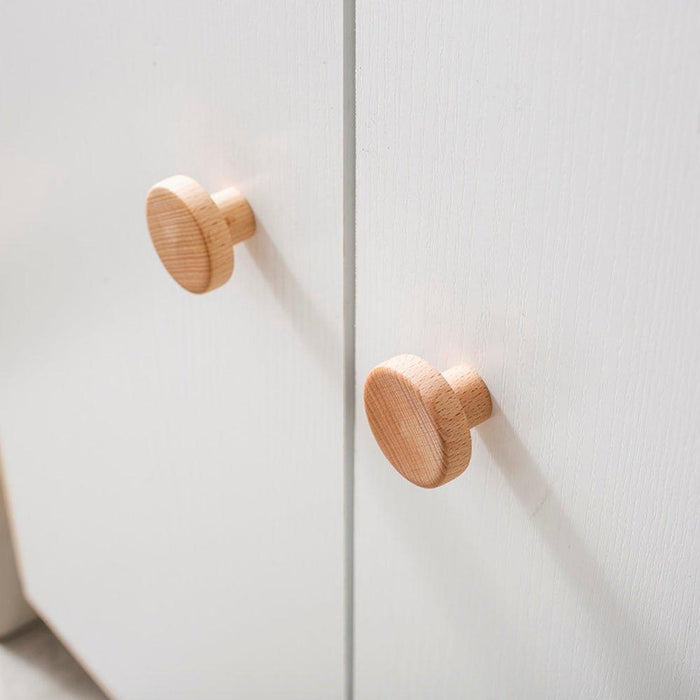 Milano Round 35mm Timber Knob - Natural Oak - Ideal Bathroom CentreCH - RN3535 - OAK