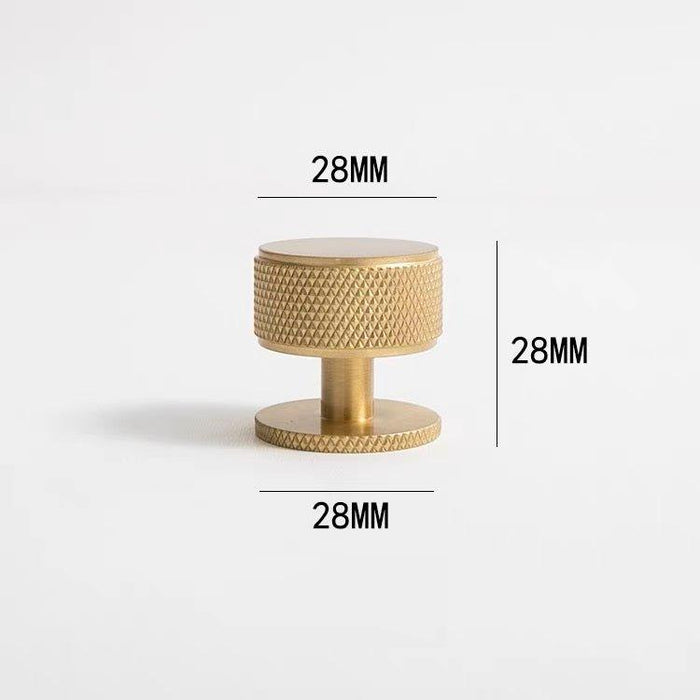 Milano Round 3D Diamond Knob - Brushed Gold - Ideal Bathroom CentreCH - DIA2828