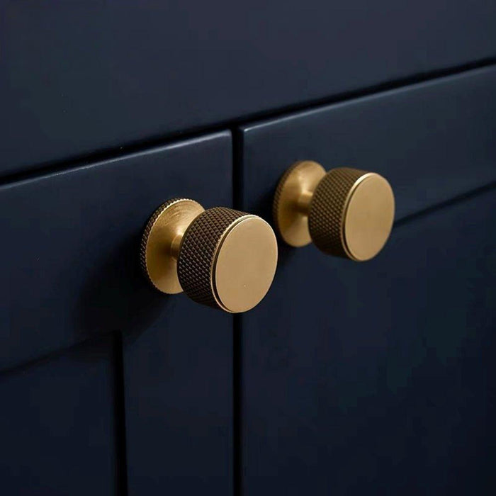 Milano Round 3D Diamond Knob - Brushed Gold - Ideal Bathroom CentreCH - DIA2828