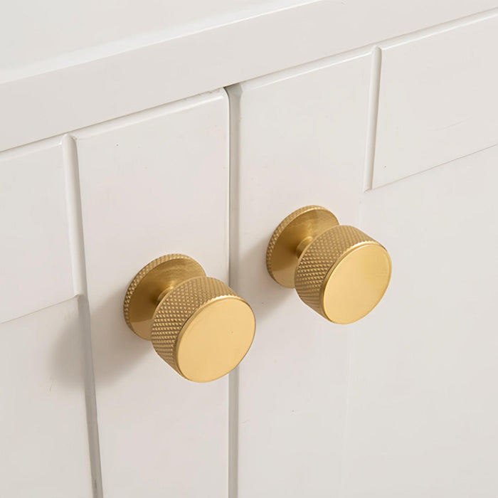 Milano Round 3D Diamond Knob - Brushed Gold - Ideal Bathroom CentreCH - DIA2828