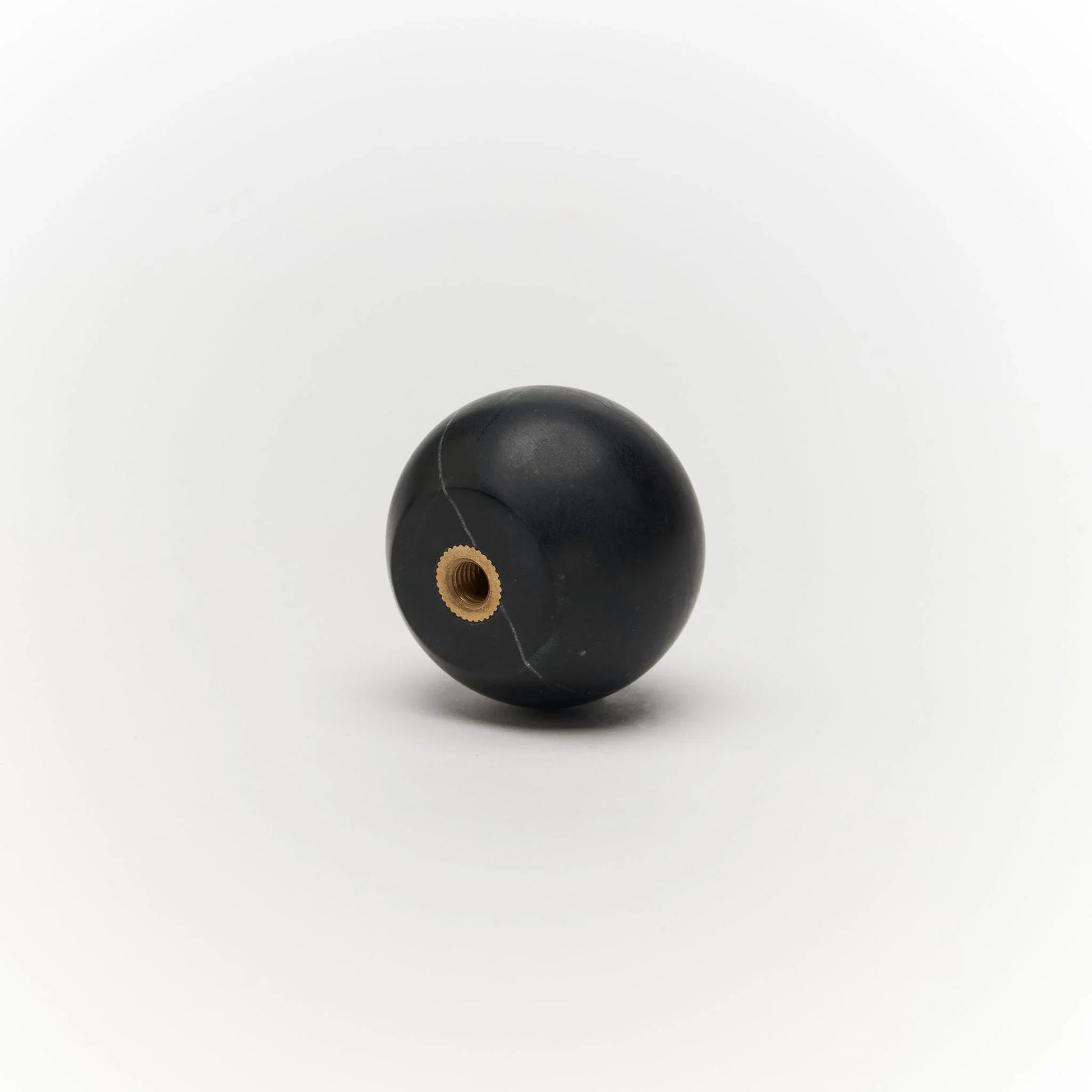 Milano Round 40mm Knob Handle Black Marble - Ideal Bathroom CentreCH - MAR4040BL