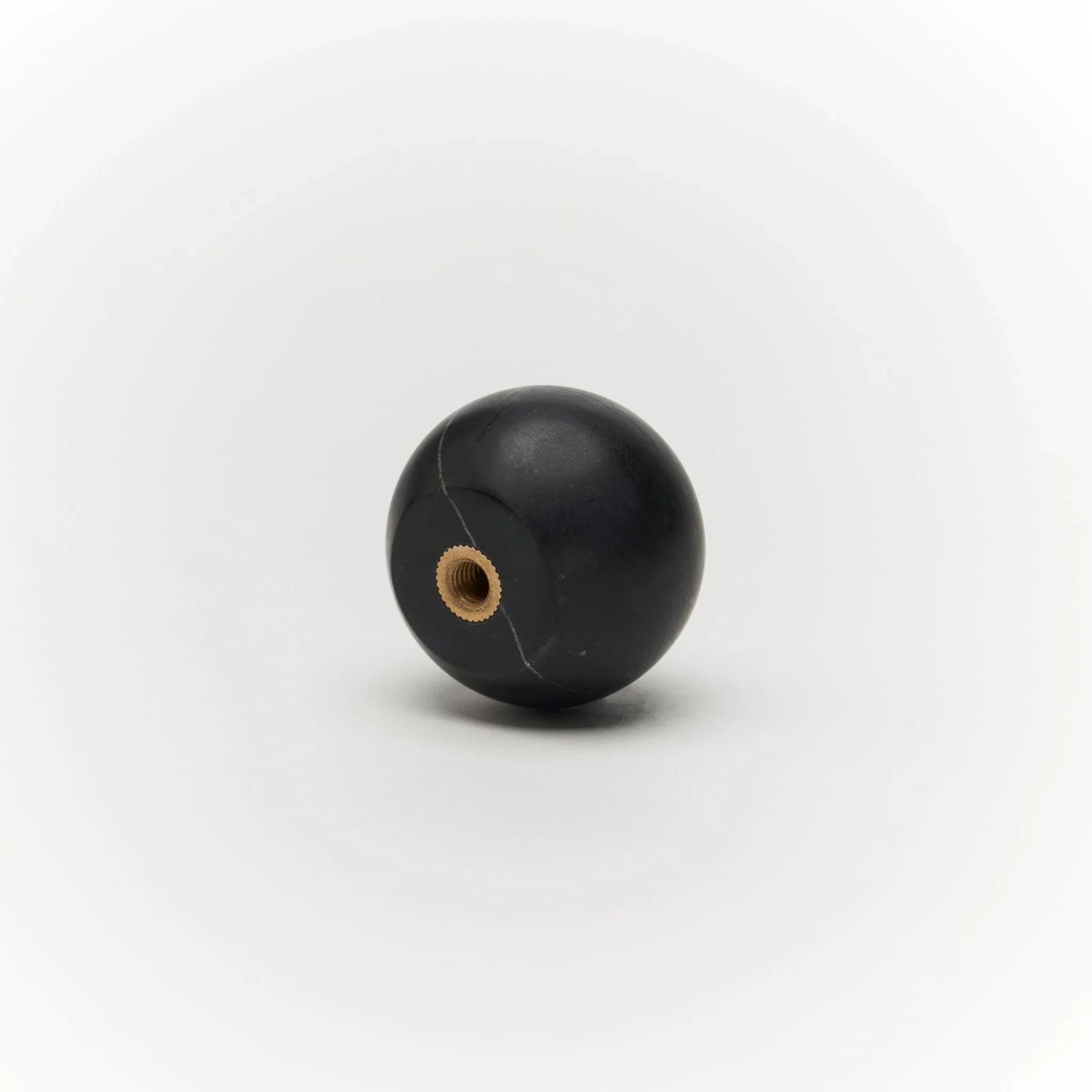 Milano Round 40mm Knob Handle Black Marble - Ideal Bathroom CentreCH - MAR4040BL