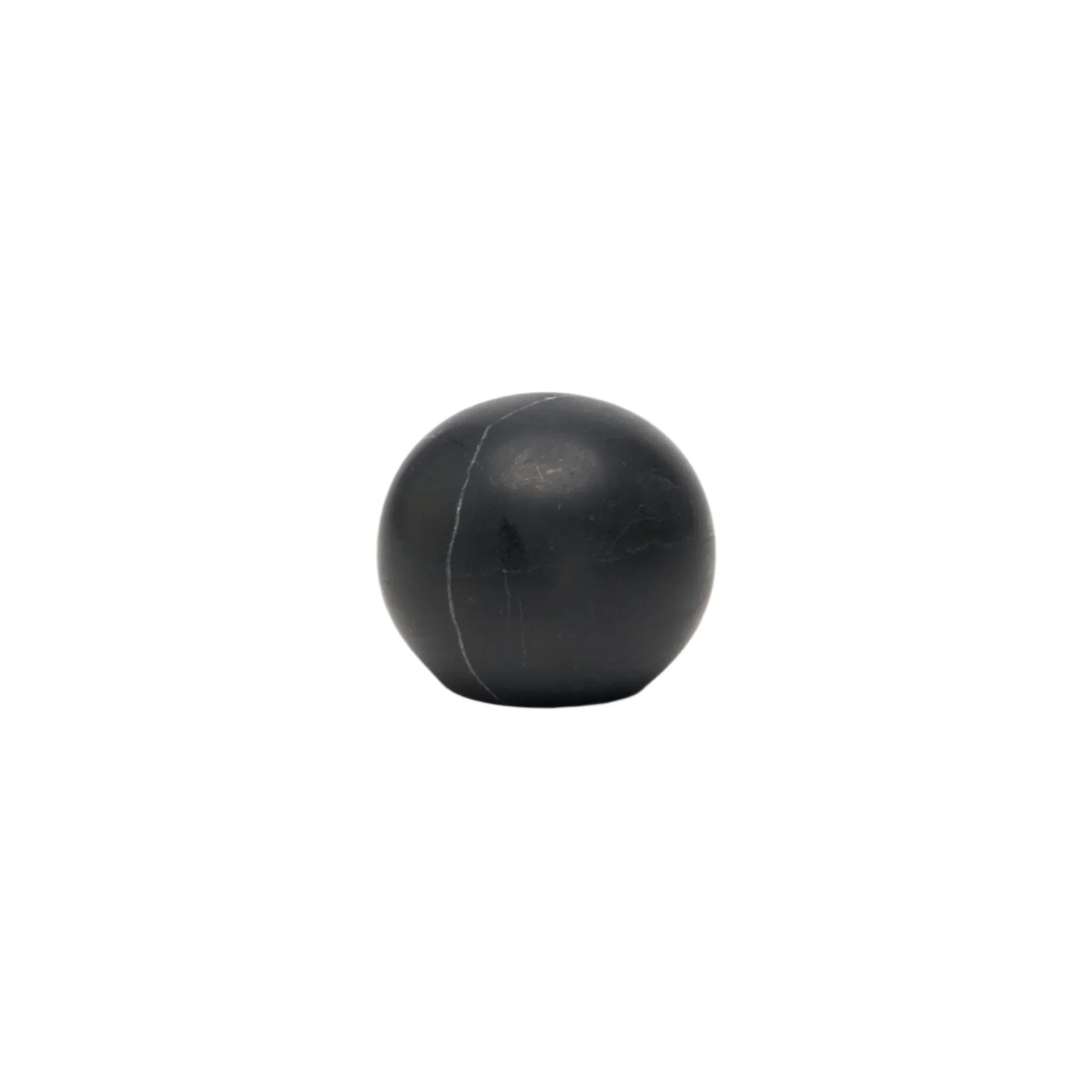 Milano Round 40mm Knob Handle Black Marble - Ideal Bathroom CentreCH - MAR4040BL