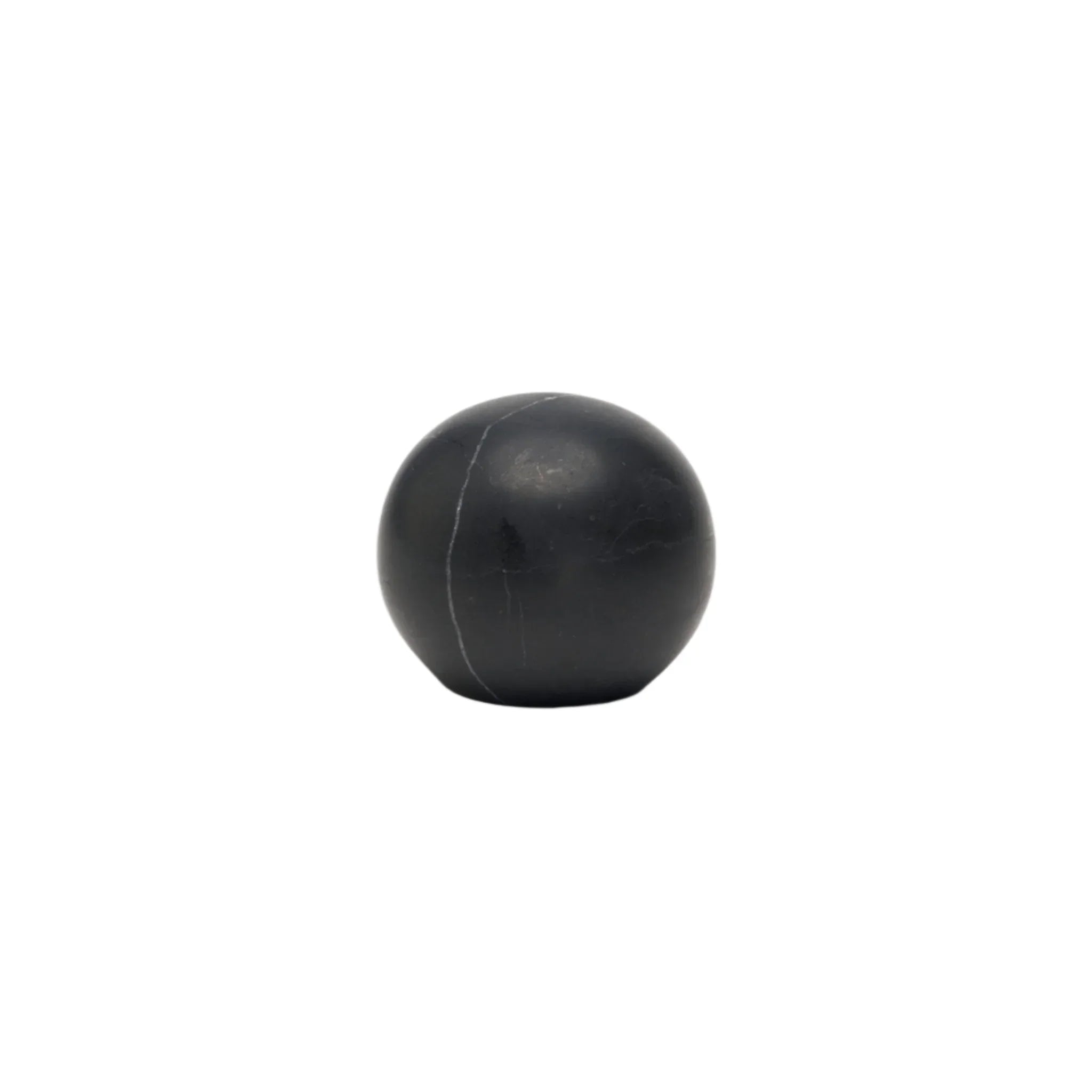Milano Round 40mm Knob Handle Black Marble - Ideal Bathroom CentreCH - MAR4040BL