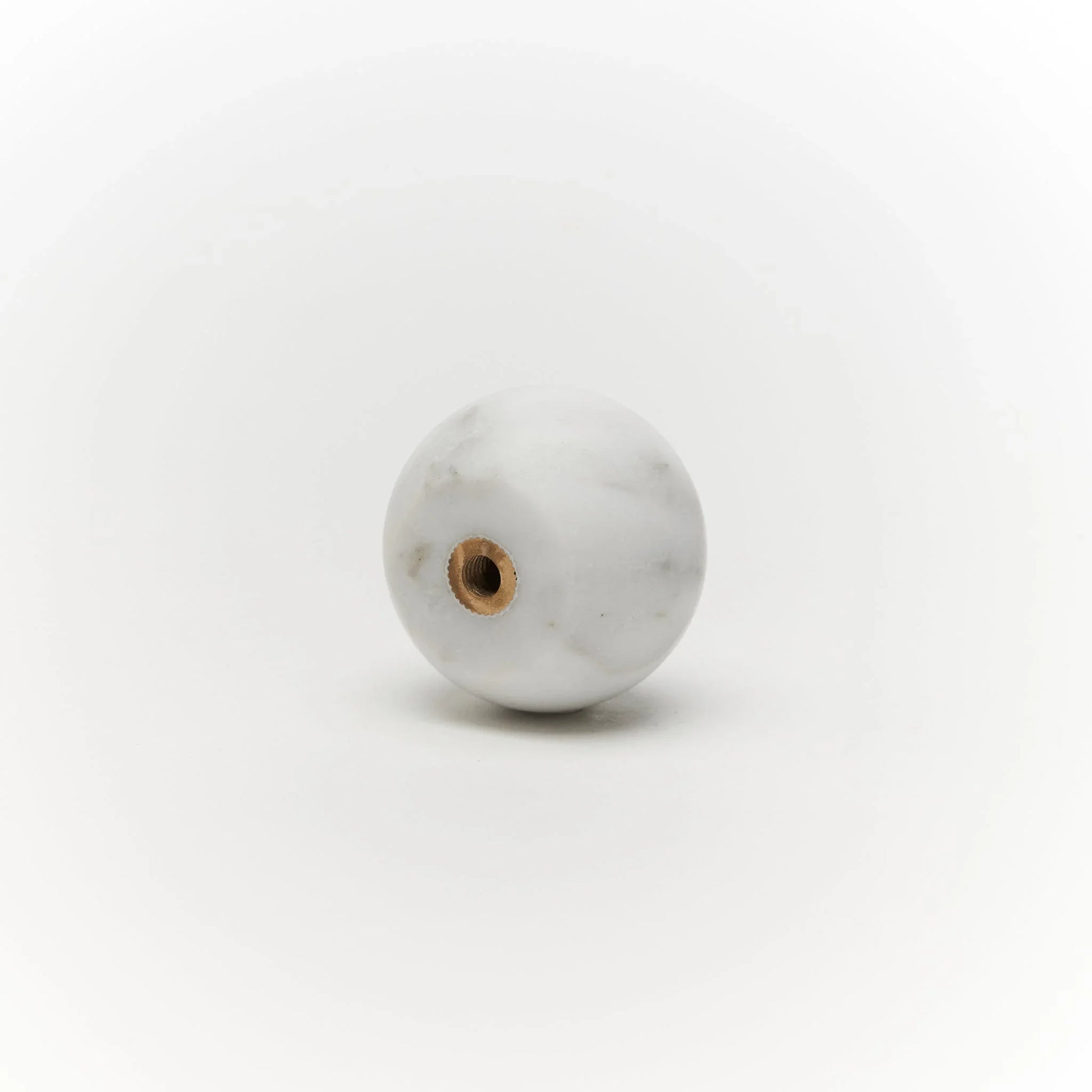 Milano Round 40mm Knob Handle Carrara Marble - Ideal Bathroom CentreCH - MAR4040CA