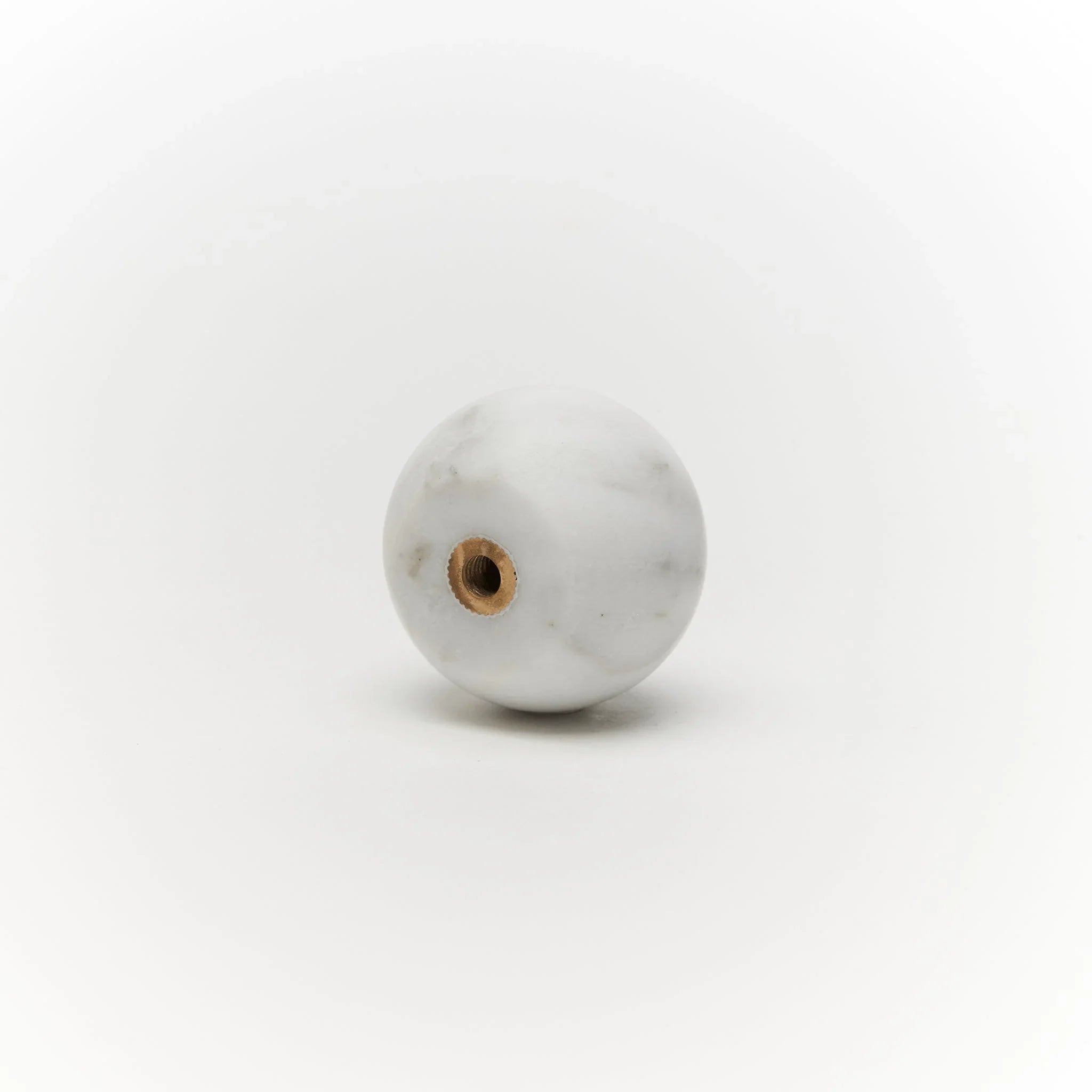 Milano Round 40mm Knob Handle Carrara Marble - Ideal Bathroom CentreCH - MAR4040CA
