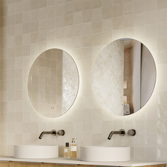 Milano Round 600mx600mm Frameless LED Mirror - Ideal Bathroom CentreRN6060LED