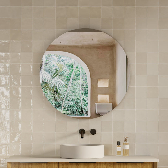 Milano Round 800x800mm Frameless Polished Edge Mirror - Ideal Bathroom CentreRN8080P