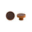 Milano Round Cherrywood with Brown Leather Knob Handle - Ideal Bathroom CentreCH - RN2828 - CHERRYWOOD - BROWN