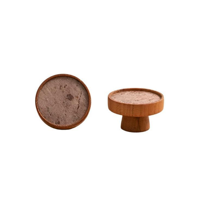 Milano Round Cherrywood with Rockface Knob Handle - Ideal Bathroom CentreCH - RN2828 - CHERRYWOOD - ROCK