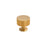 Milano Round V - Groove Knob - Brushed Gold - Ideal Bathroom CentreCH - VG2828